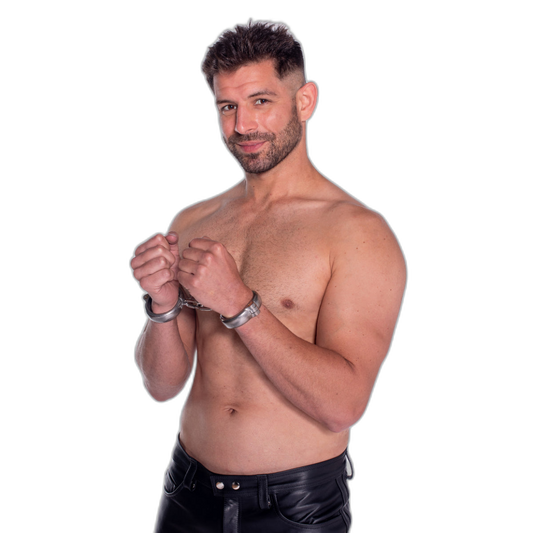 Prowler RED Heavy Duty Hand Cuffs Silver