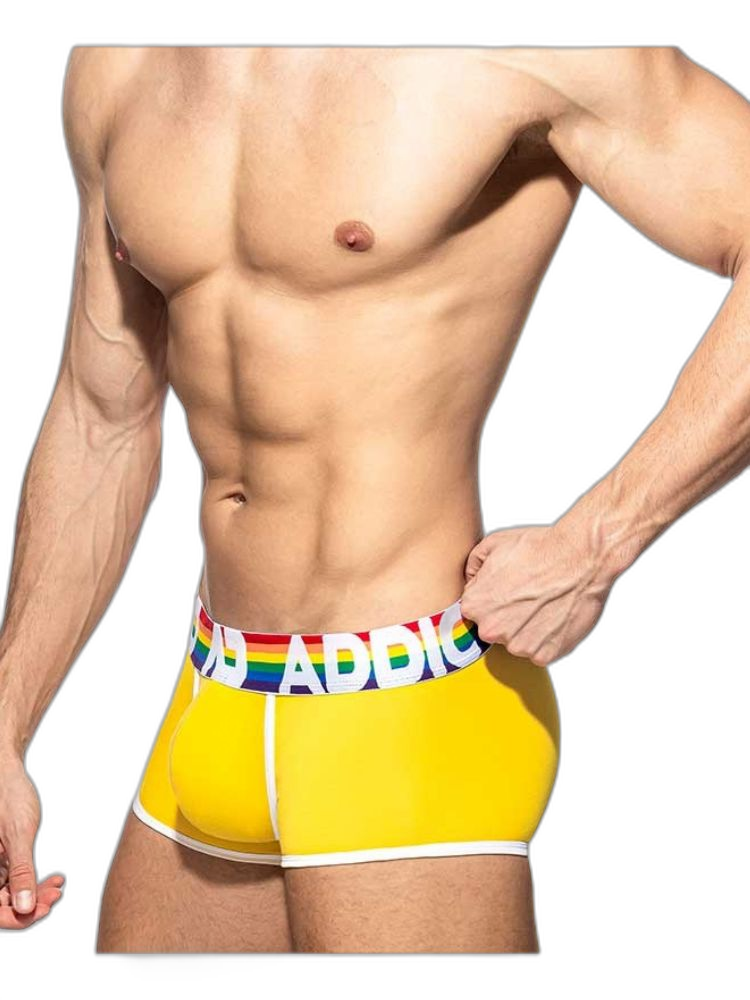2 Pack Men’s Large Pouch Rainbow Trunks