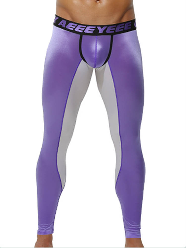 Men's Sexy Tight-Fitting Sheer Top and Trousers Set