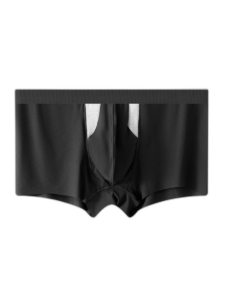 3 Pack Split-Support Men's Trunks- Breathable & Bulge-Enhancing