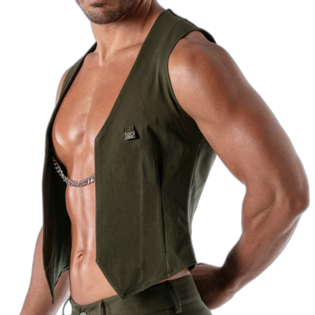 TOF Paris Patriot Chain Vest Khaki