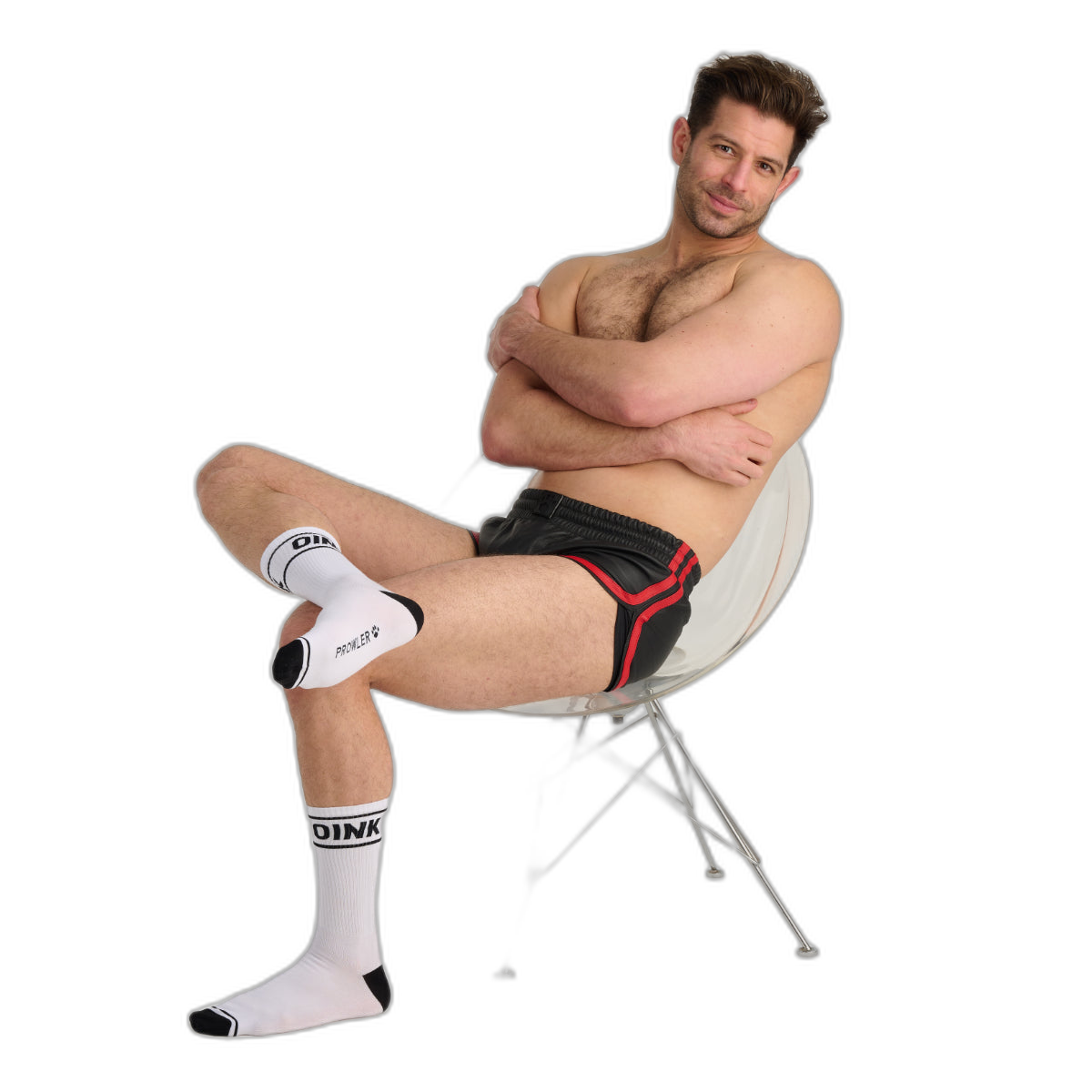 Prowler RED Oink Socks White Black