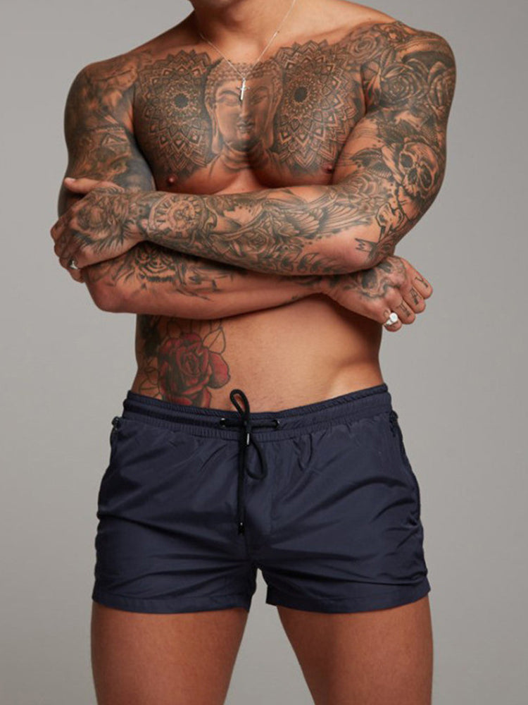 Men's Outdoor Gym Shorts - Yellow