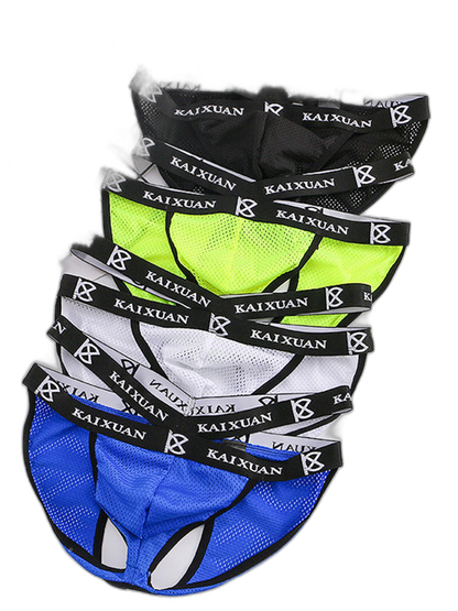 2 Pack Men's Ice Silk Mesh Capsule Pouch Sexy Jockstrap