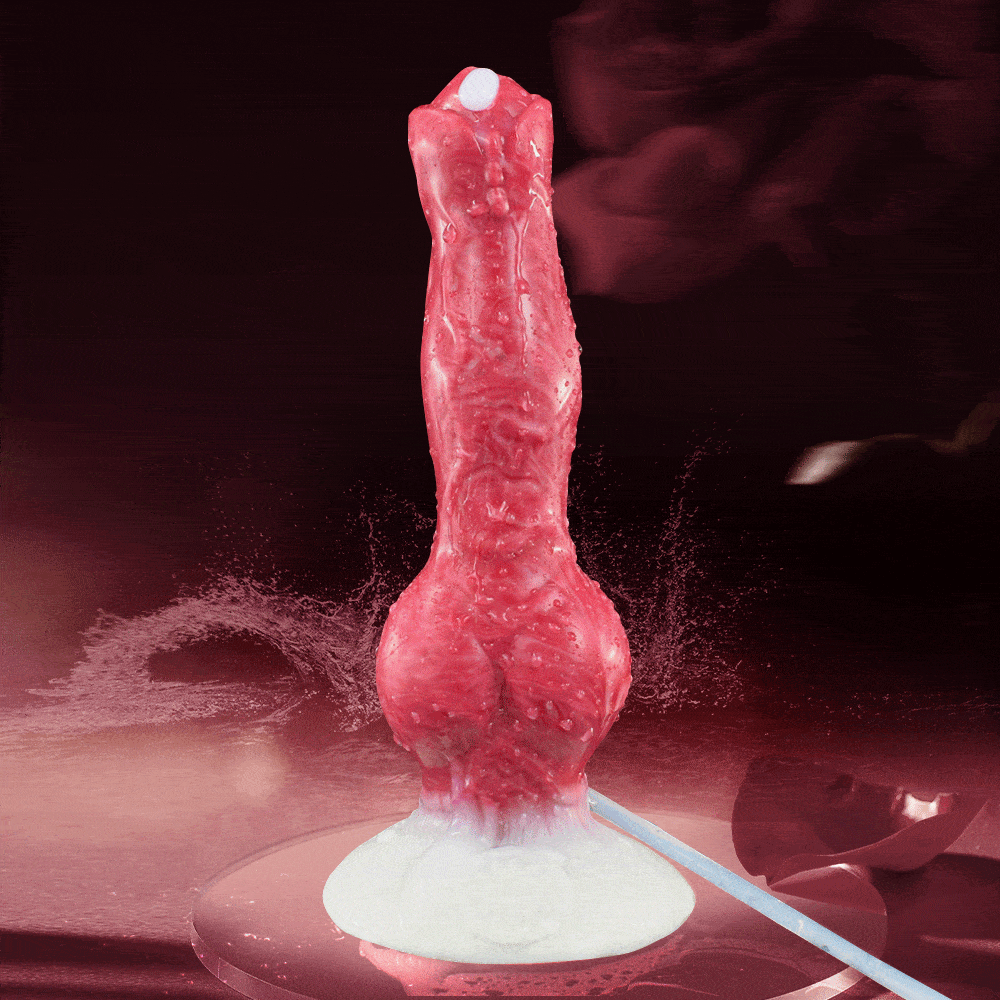 Luna - 8 Inch Squirting Dildo - Kanis Dildo - Knot Dildo