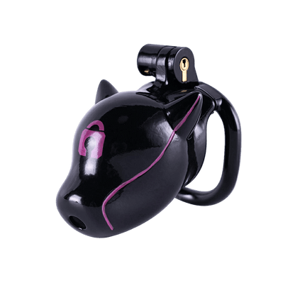 Furjoi Drone Hood Chastity Cage Purple