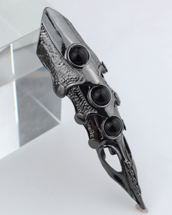 'GOTHIC CLAW' Articulated Armor Finger Ring