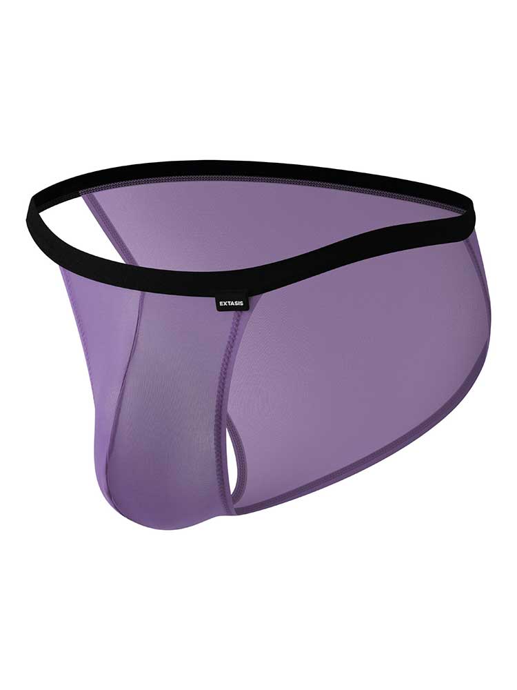 Men's Sexy Solid Color High Cut Pouch Briefs