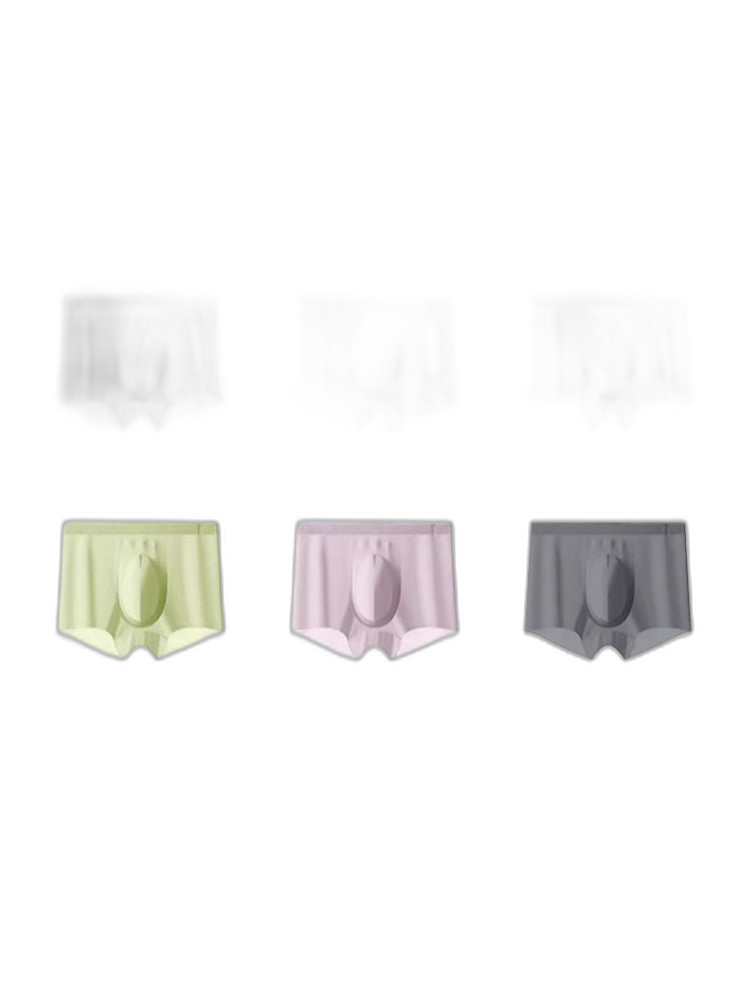 2 Pack Men's Ultra-Thin Ice Silk Quick-Dry Trunks