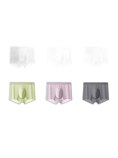 2 Pack Men's Ultra-Thin Ice Silk Quick-Dry Trunks