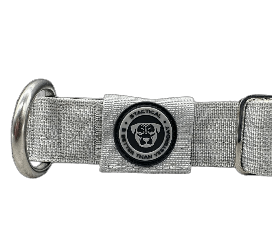 4cm Tactical Tracker Collar Grey