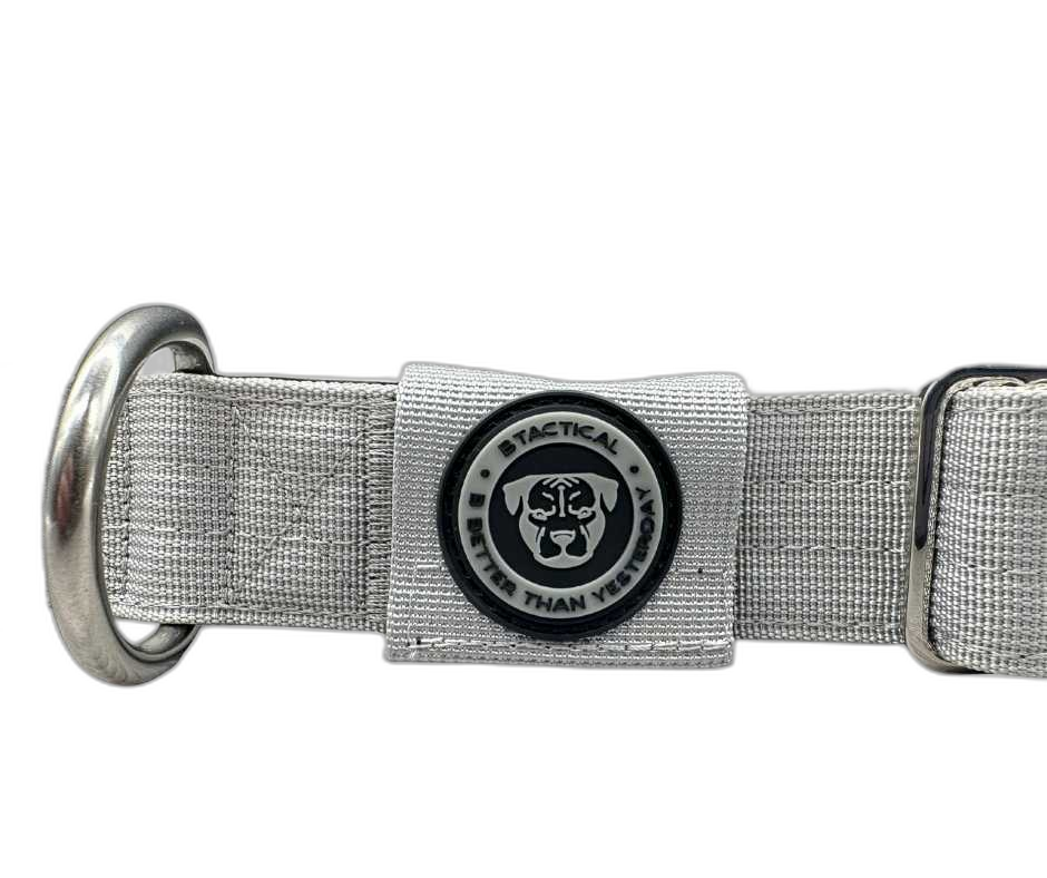 4cm Tactical Tracker Collar Grey