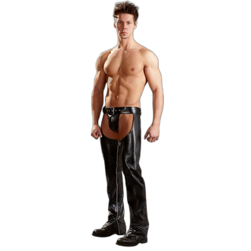 PU Leather Assless Chaps For Men