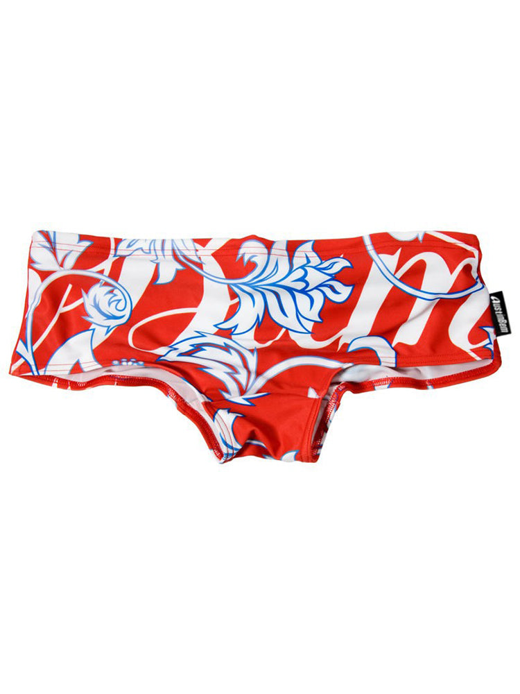 Men's Pistil Print Swimming Briefs