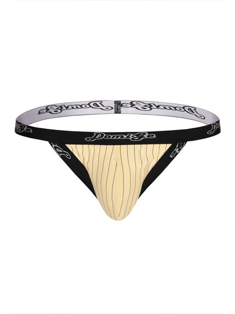 Men's Low-Rise Ice Silk Exposed Buttocks Thong