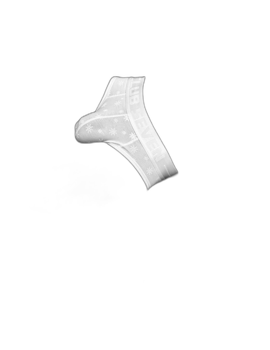 Limited-Edition White Snowflake Briefs