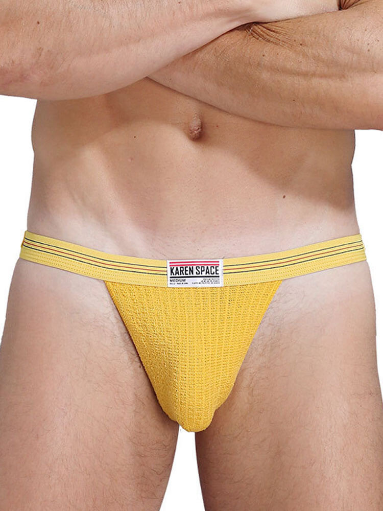 Men's Sexy Low-Rise Butt-Baring Double-Strap Thong