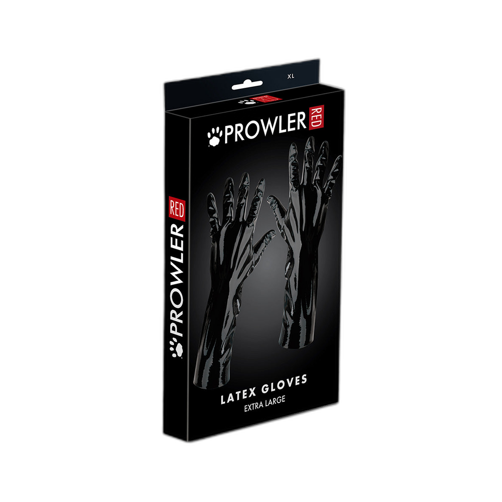 Prowler RED Wrist Length Latex Gloves Black XL