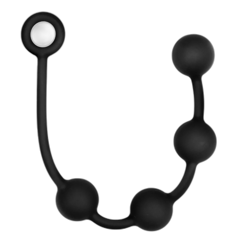 Prowler RED Silicone Anal Beads Black Small