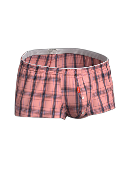 2 Pack Men's Supportive Large Pouch Odor-Resistant Antibacterial Seamless Boxer Shorts