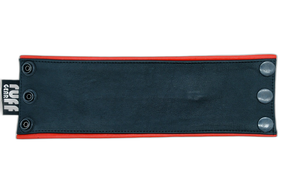ruff GEAR Double Tone Leather Wrist Strap Wallet Red Black