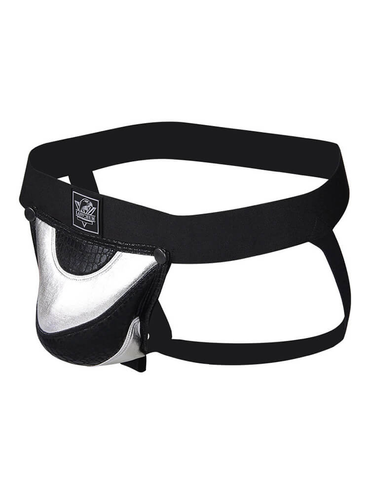 Men's Detachable Colorblock Pouch Hip-Lifting Jockstrap