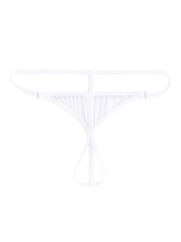 Men's Erotic Breathable Transparent Thong Briefs