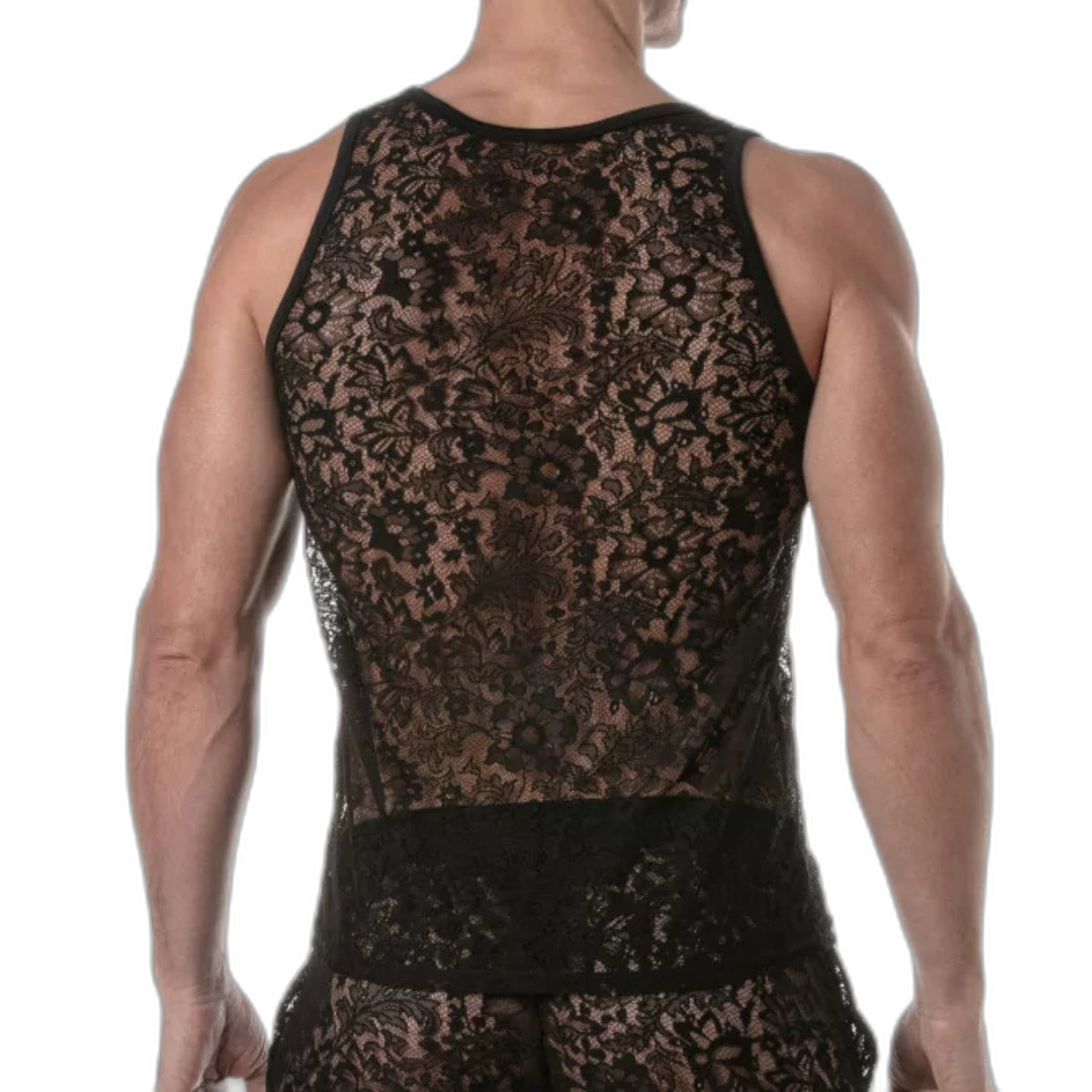 TOF Paris Lace Tank Top Black