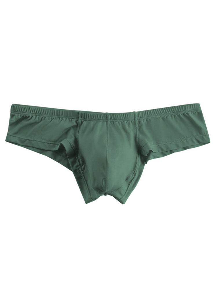 Men's Solid Color Low Rise Breathable Modal Briefs
