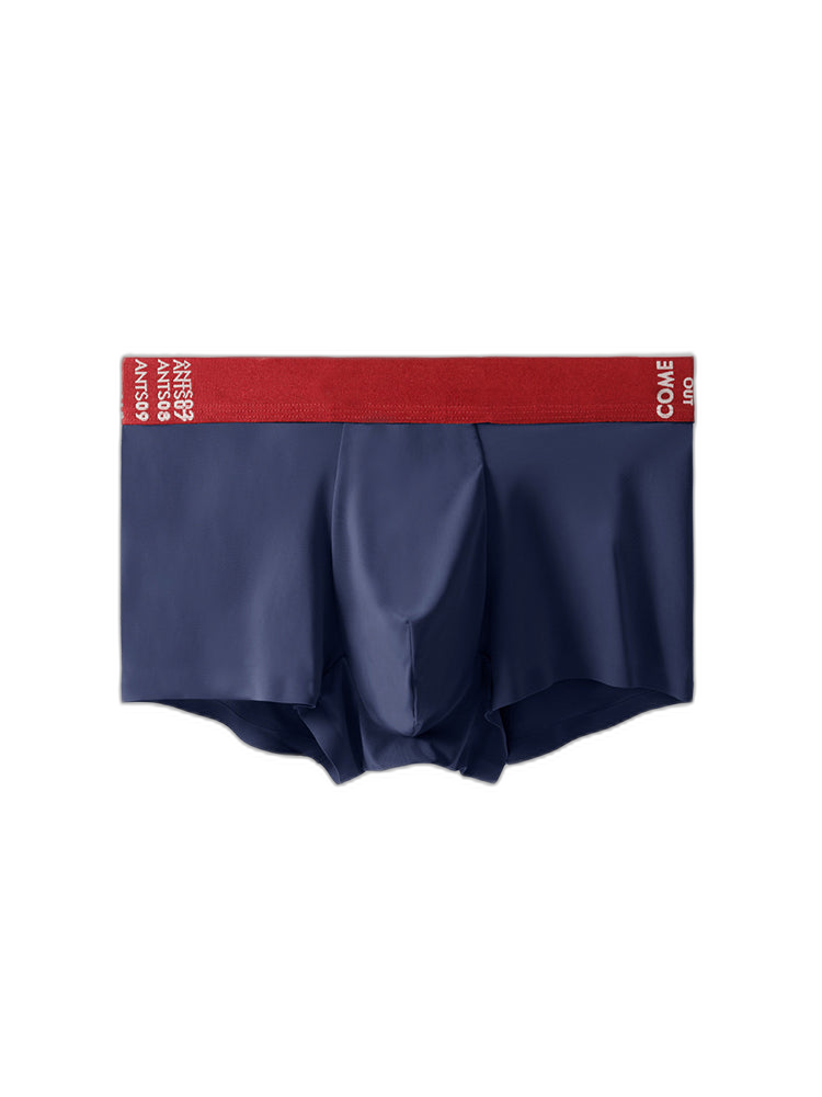 2 Pack Men's Premium Ultra-Thin Seamless Ice Silk Stretch Fit Trunks