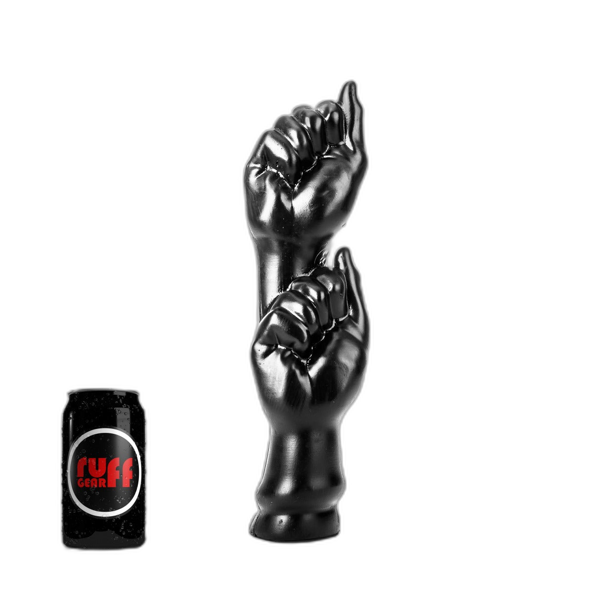 ruff GEAR Double Fist Punch Dildo 12.6 Inch Black