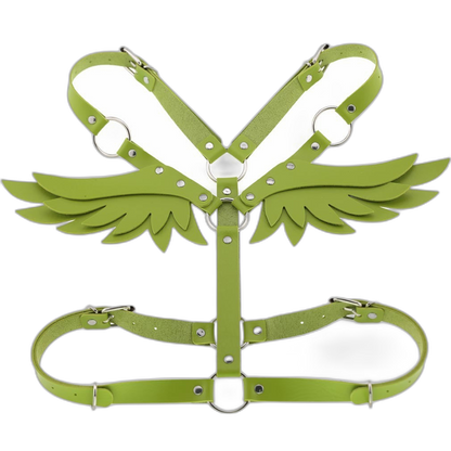 Angel Wings Leather Harness