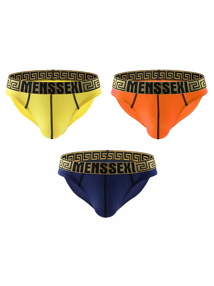 3 Pack Sexy Super Soft Ice Silk Men's Bikini