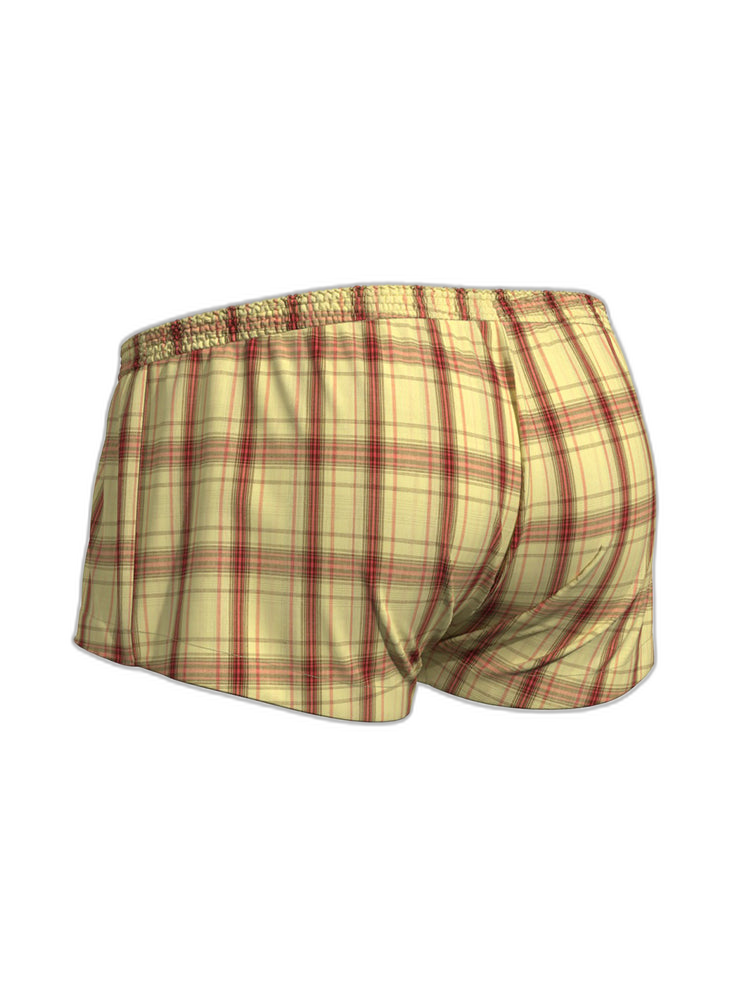 2 Pack Men's Supportive Large Pouch Odor-Resistant Antibacterial Seamless Boxer Shorts
