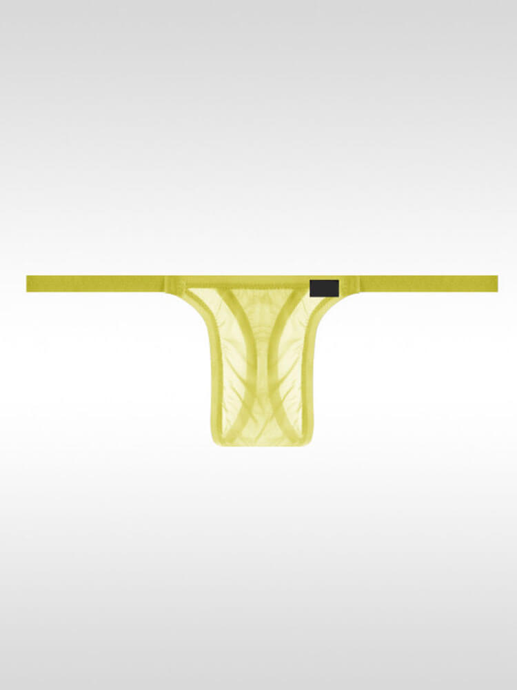 Men's Low-Rise Ultra-Thin Sheer Thong