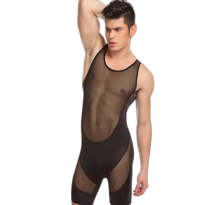 Bodysculpt Mesh Men's Shapewear Bodysuit