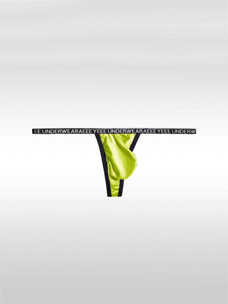 Men's Sexy Low-Waist Seamless Ice Silk Thong