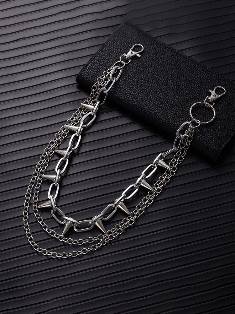 Punk-Style Personalized Rivets Metal Pants Chain
