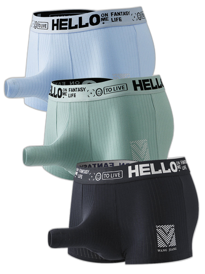 Men’s Separate Pouch Cotton Trunks With Fly Front