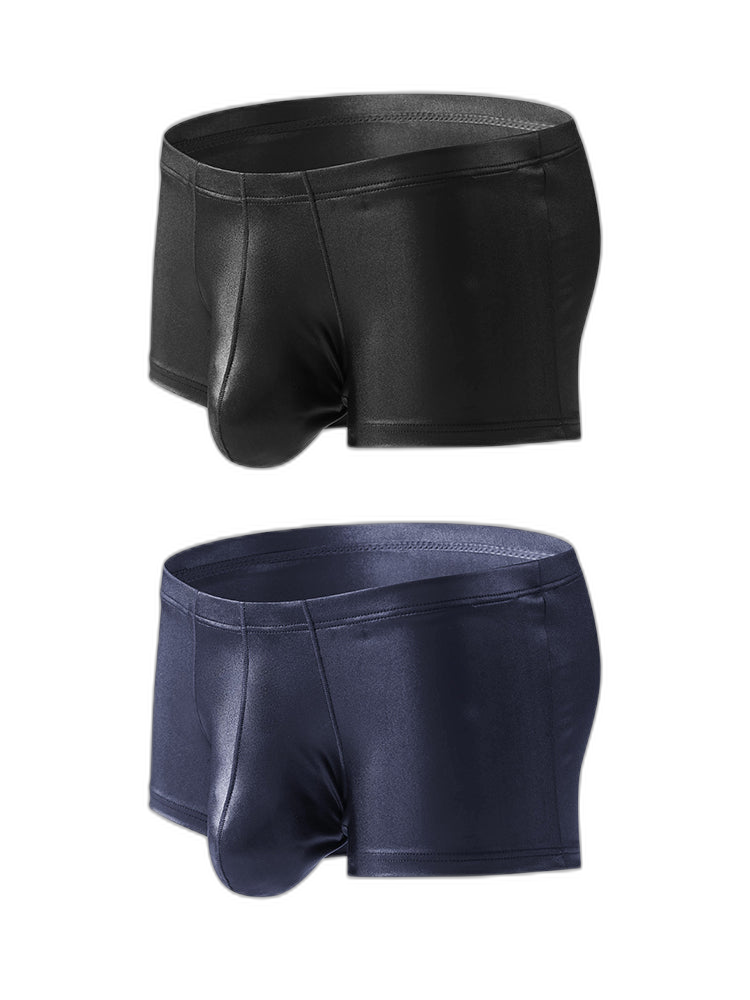2 Pack Men's Big Pouch Performance Sexy Trunks