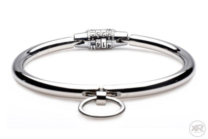 Stainless Steel Combination Lock Slave Collar