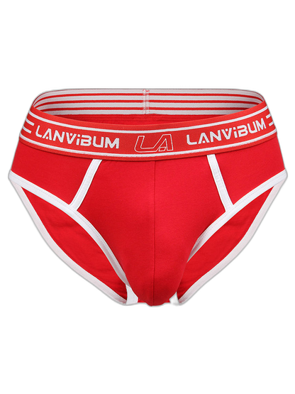 Men’s Spliced Color Pouch Briefs