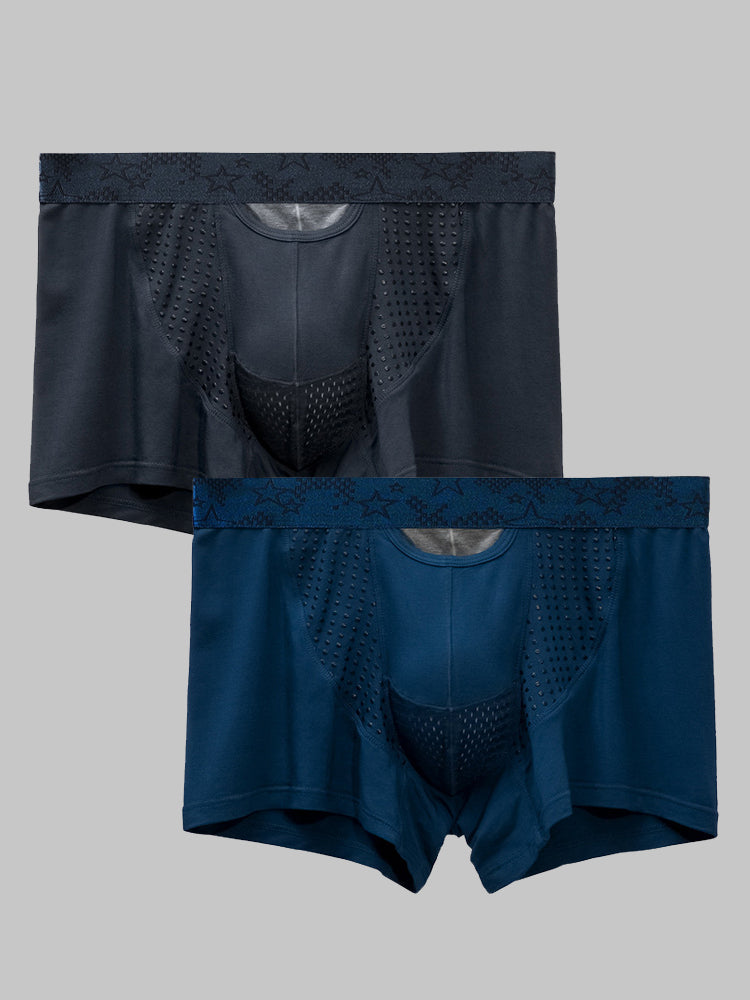 Men's Modal Dual Separate Pouch Trunks