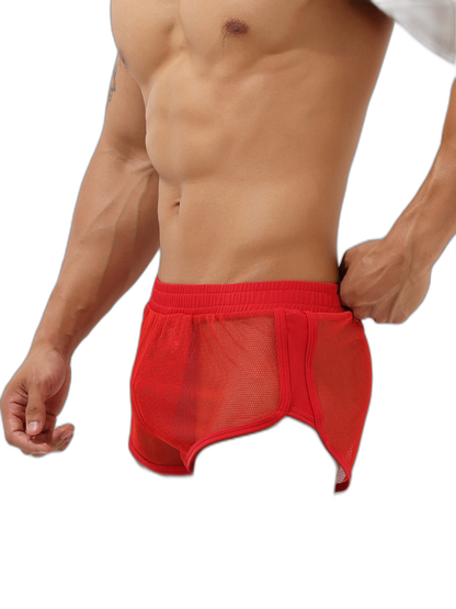 Men’s Sexy See Through Mesh Boxer Shorts