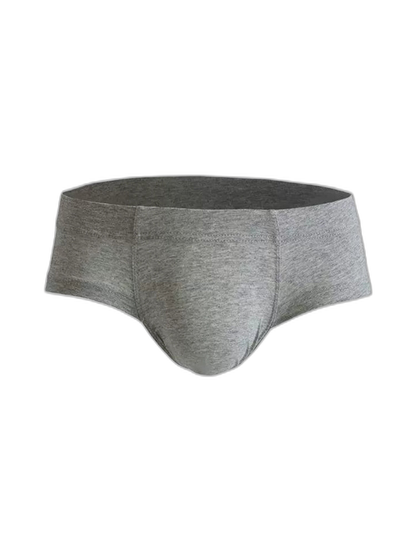 3 Pack Men's Cotton Solid U-Shaped Pouch Briefs