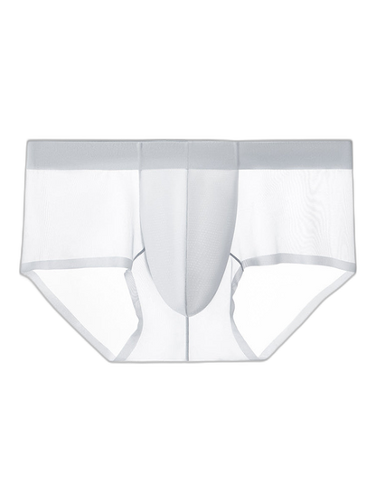 2 Pack Men's Ultra-Thin Breathable Antibacterial Crotch Briefs