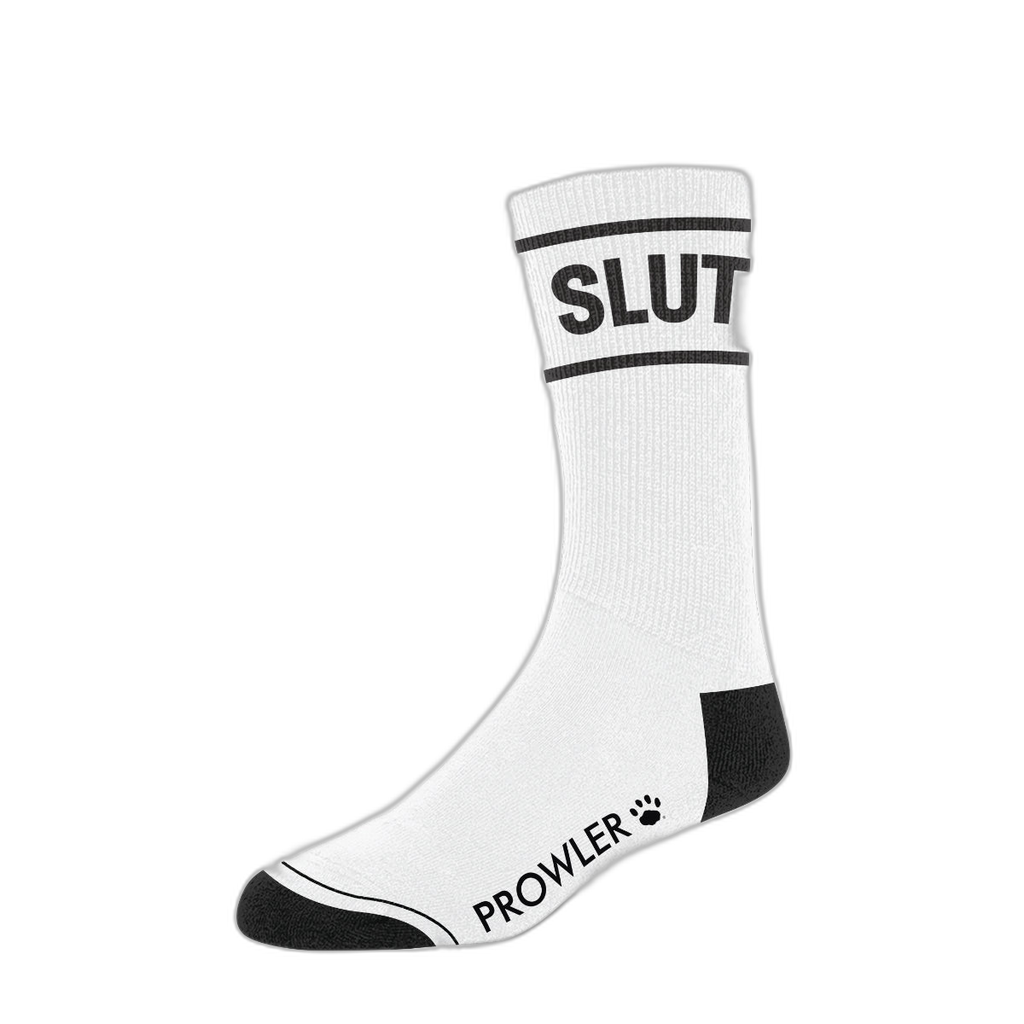 Prowler RED Slut Socks White Black