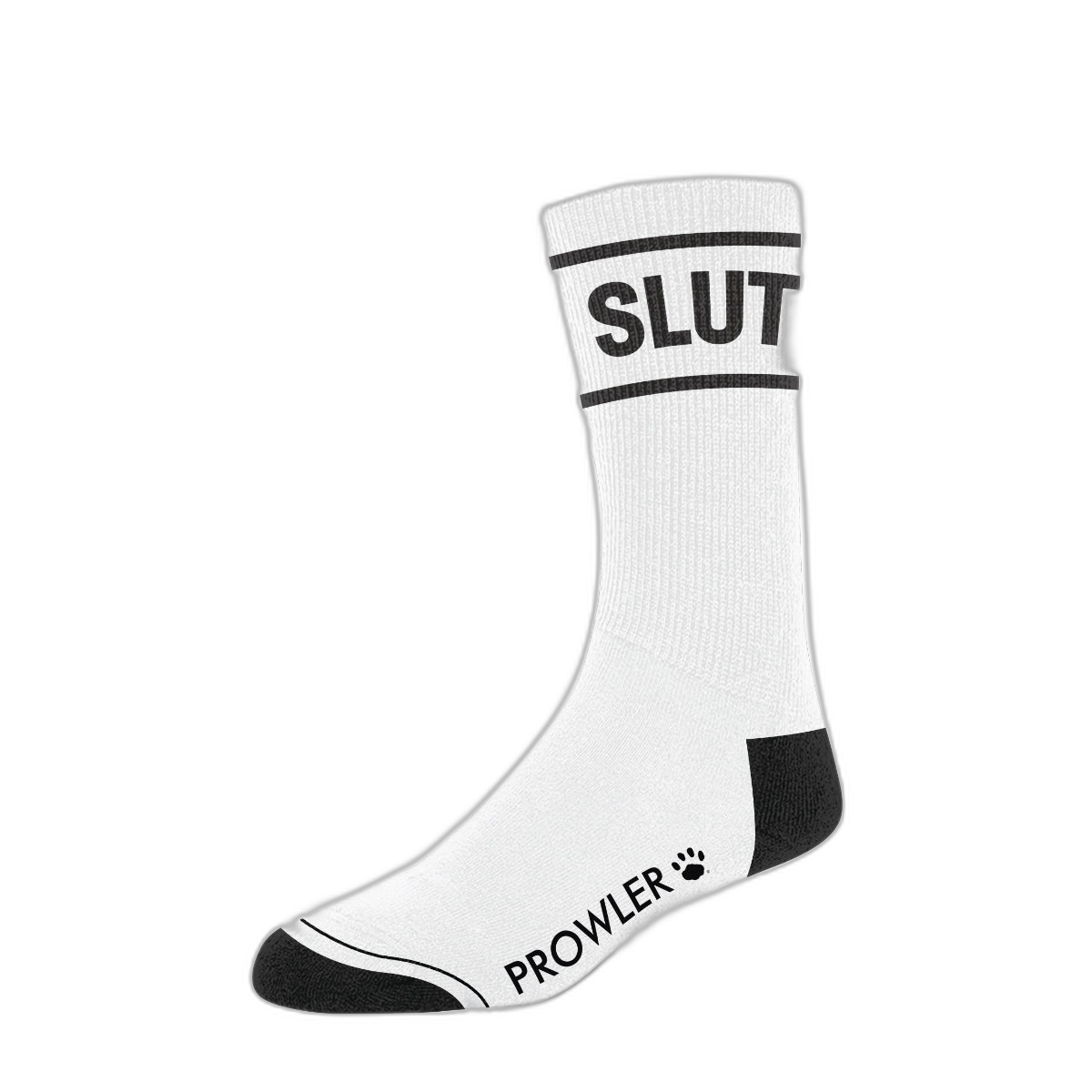 Prowler RED Slut Socks White Black