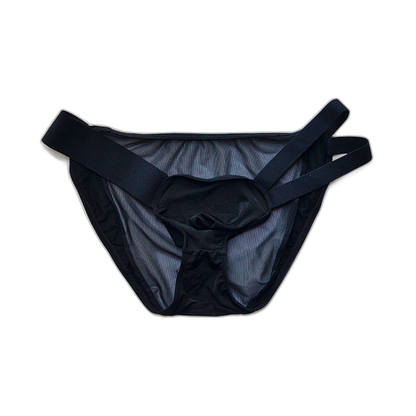 D.M Nylon Low Waist Sexy Mesh Erotic Briefs