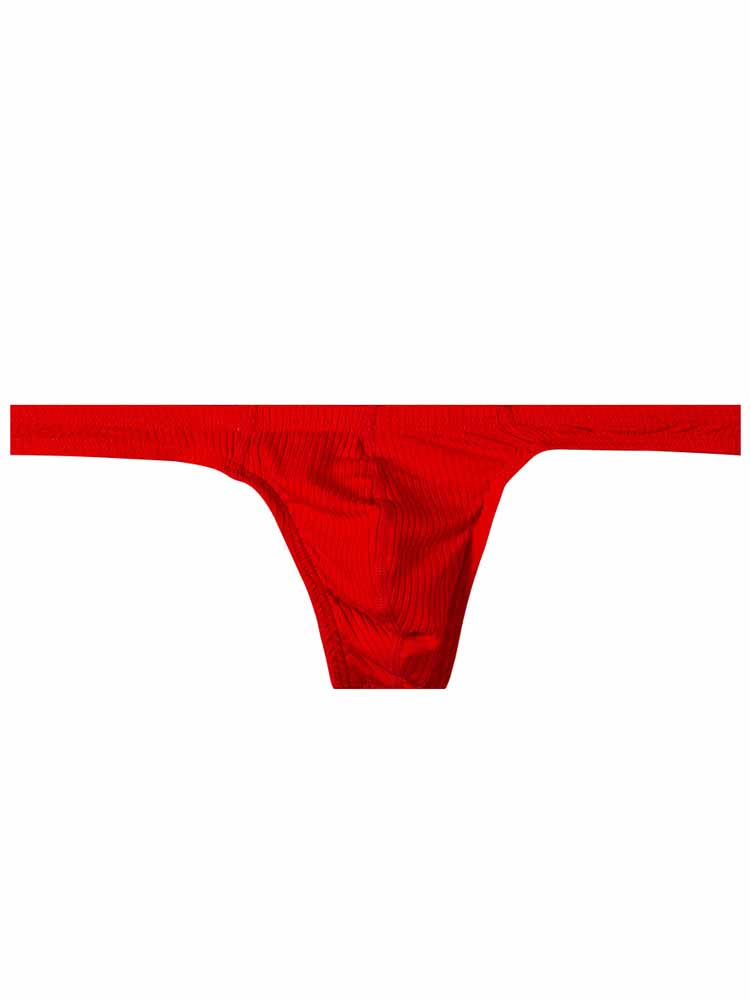 Men's Solid Color Low Rise High Cut Thongs